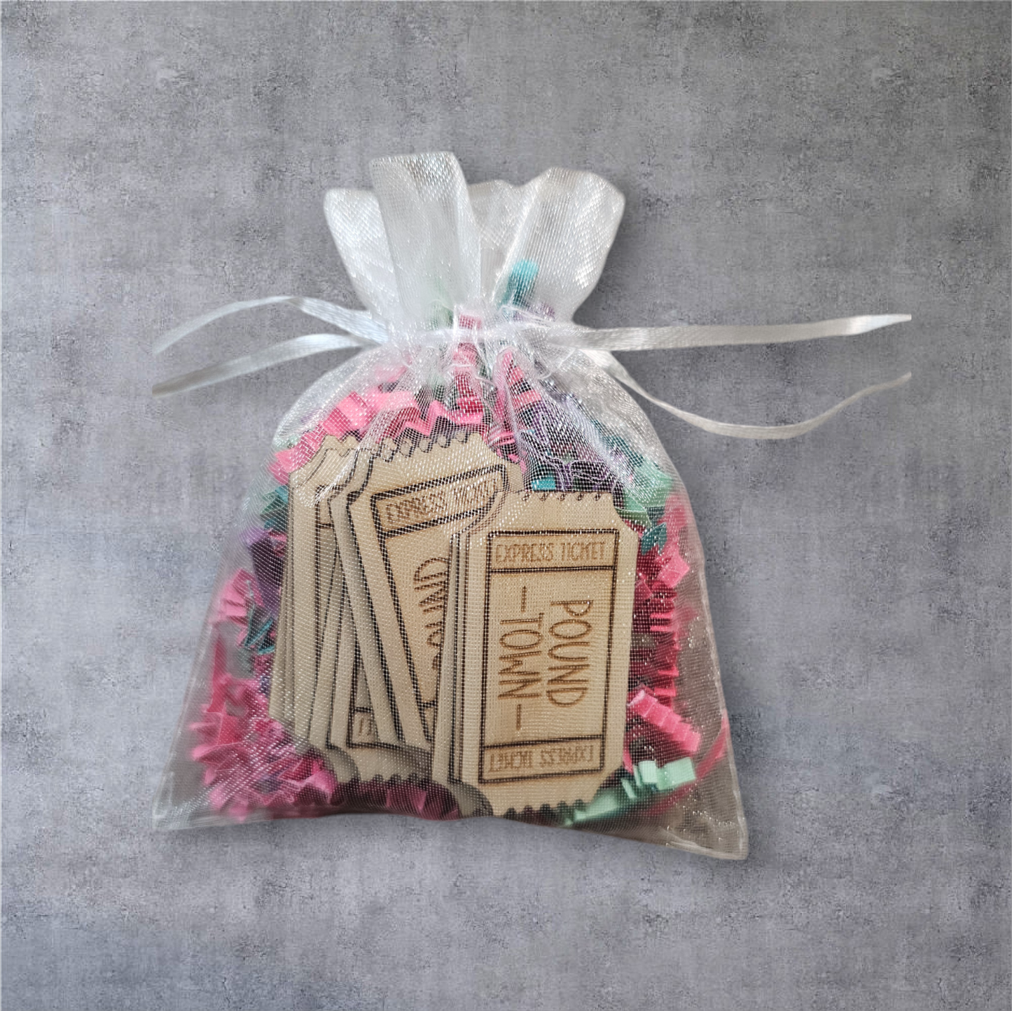 Pound Town Wooden Tickets