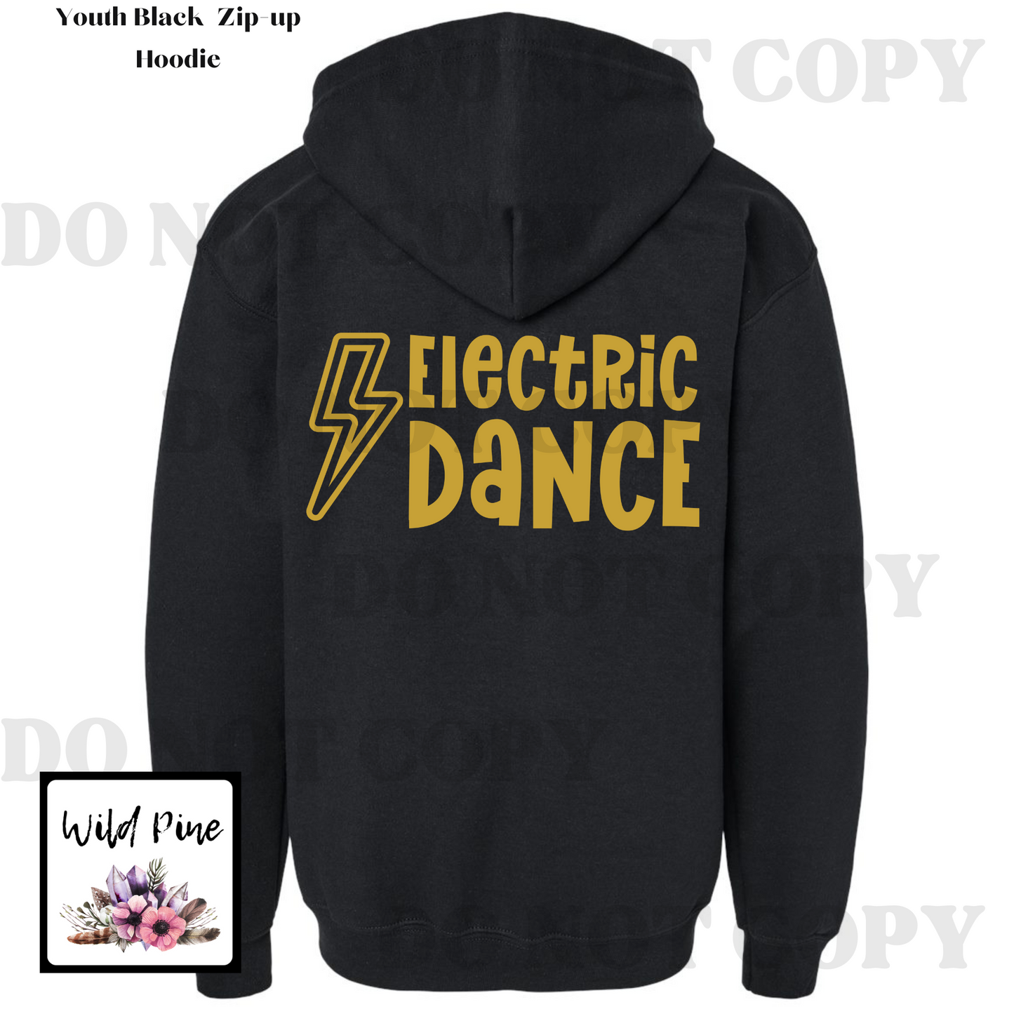 Electric Dance Zip-Up Hoodies