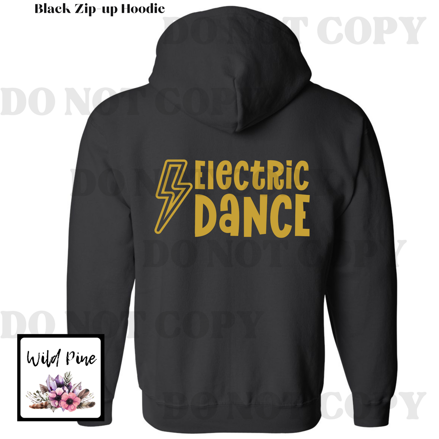 Electric Dance Zip-Up Hoodies