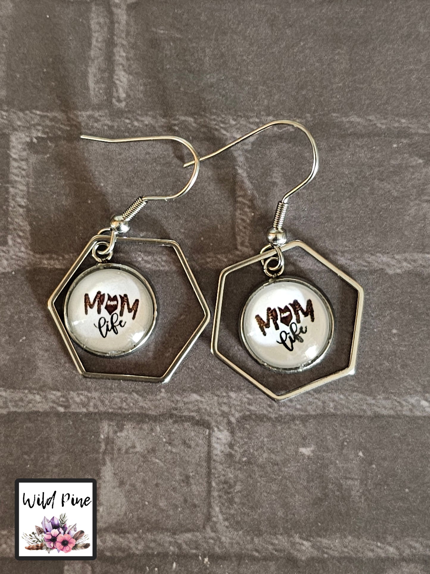 Football Mom 12MM HEXAGON