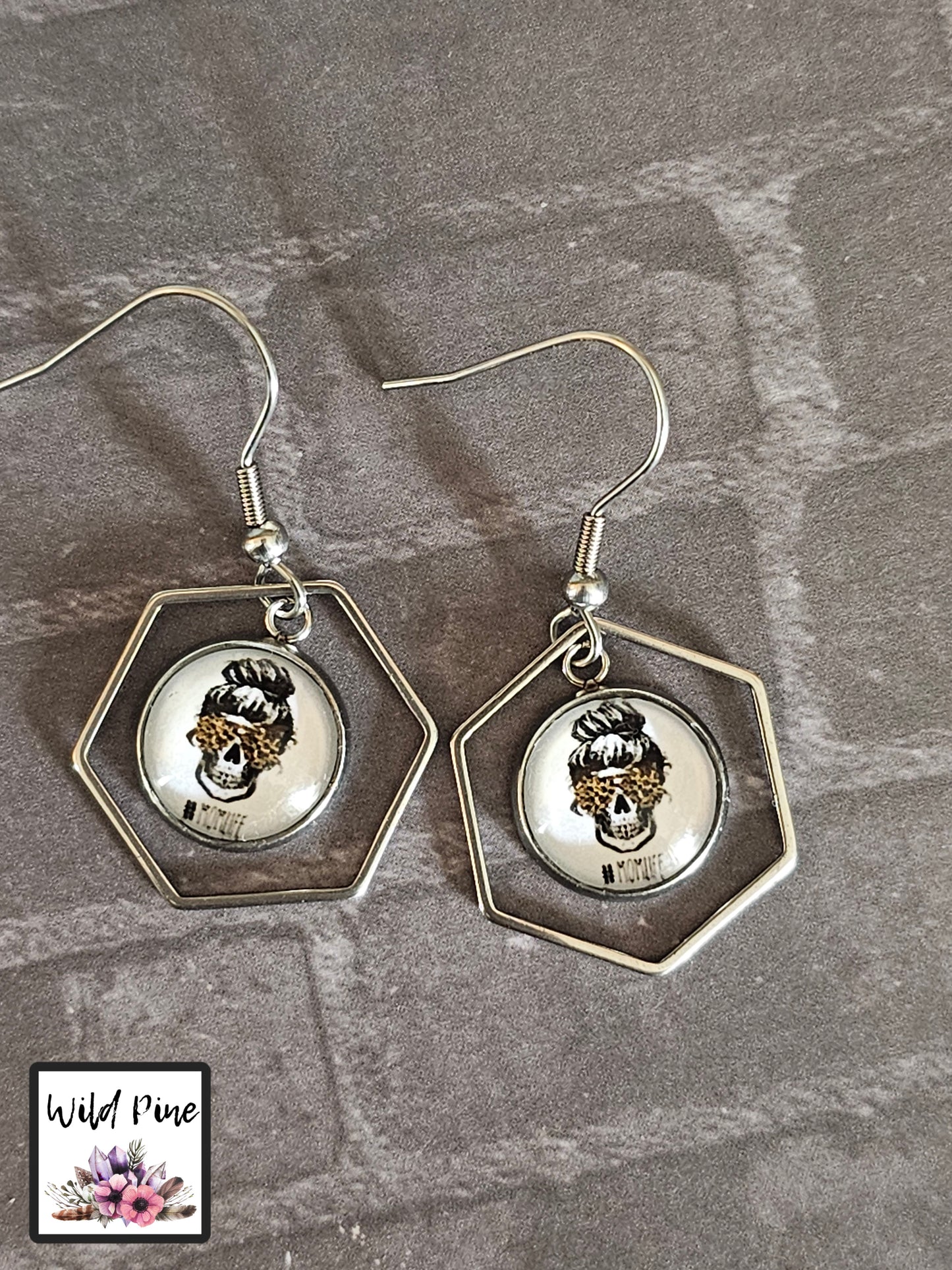 #MOMLIFE SKULL 12MM HEXAGON