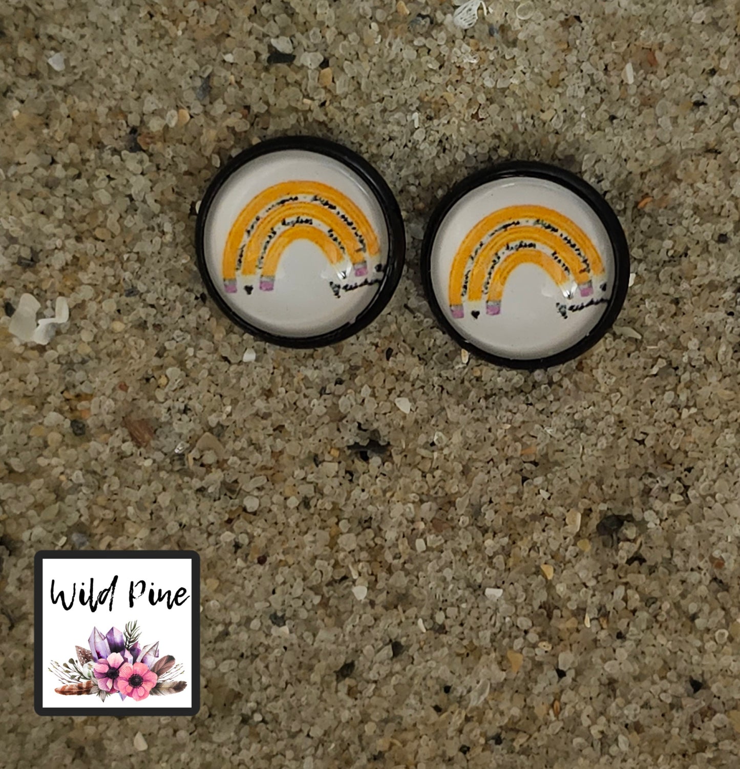 Pencil Rainbow 12MM STUD