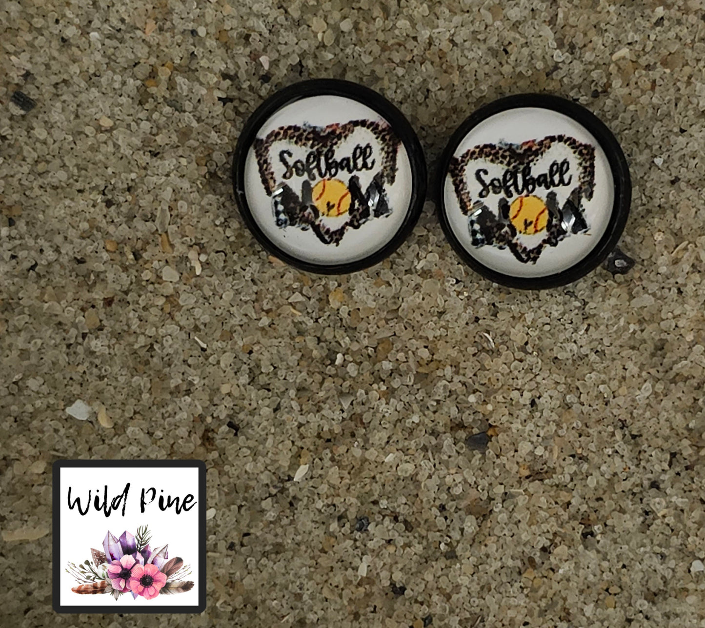 Softball Mom 12MM STUD