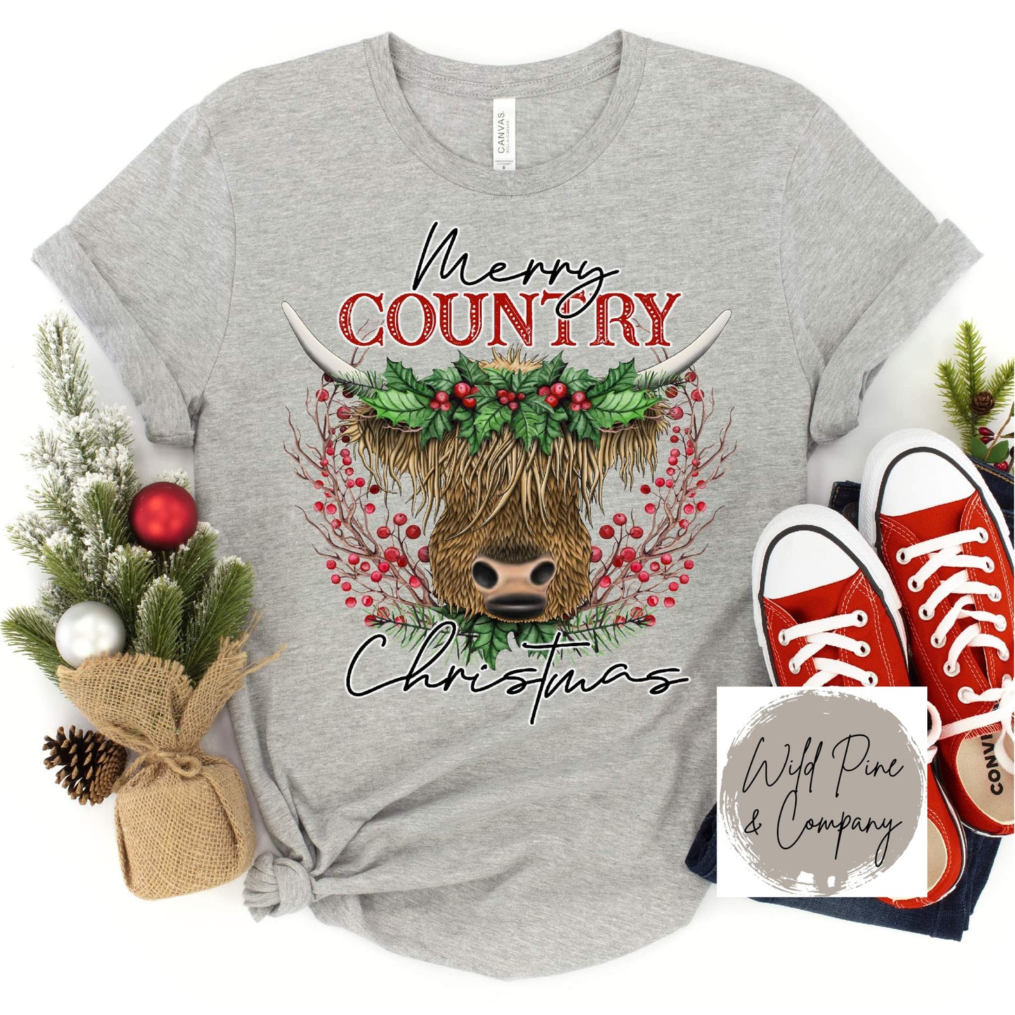 Country Christmas Cow