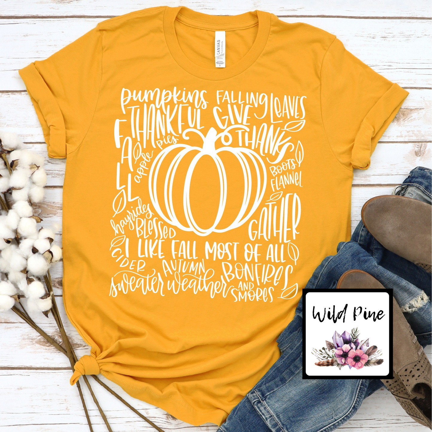 Fall Pumpkin Typography