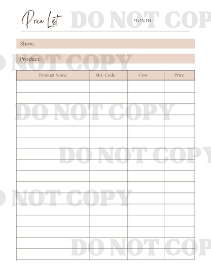Vendor Planner