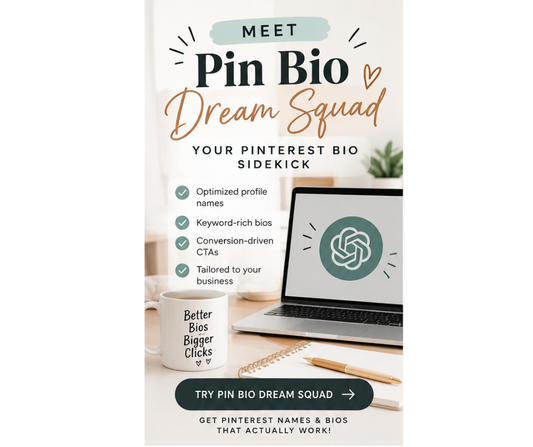 Pin Bio Dream Squad — Free Pinterest Bio Helper