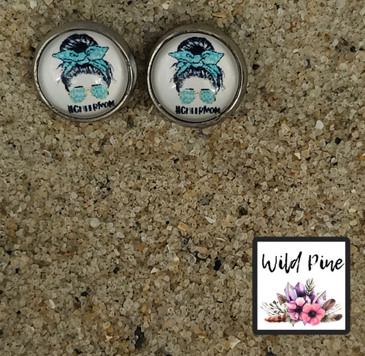 #CHEERMOM 12MM STUD EARRING